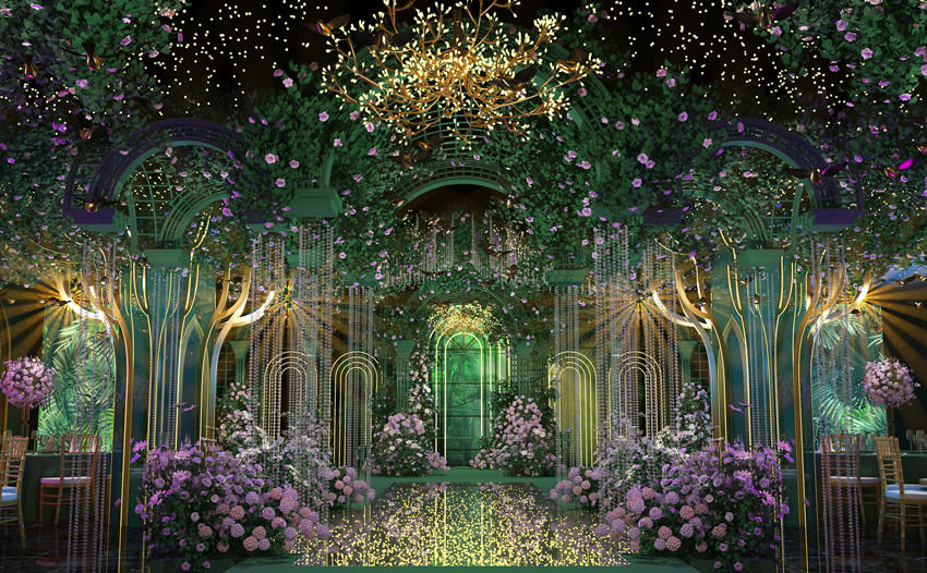 汶川奇妙森林婚礼堂效果展示